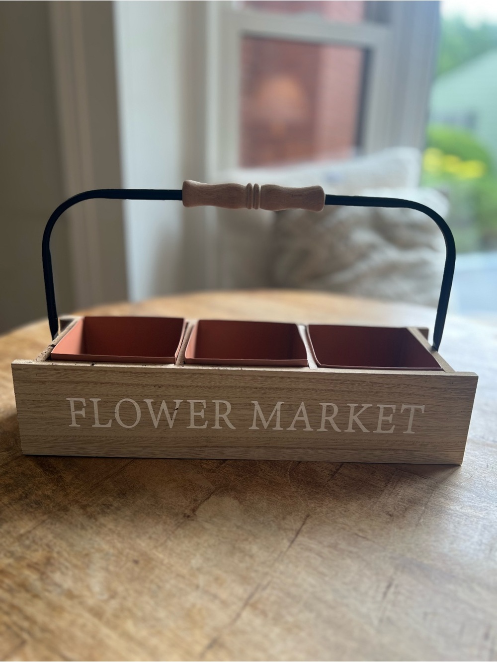Flower Market triple container pots